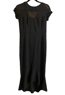 #ad Womens Enfocus Studio Sleeveless Black Cocktail Dress Size 6 $12.99