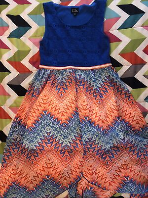 #ad Girls Lace Colorful Dress $10.00