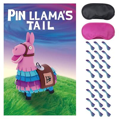 #ad Video Game Party SuppliesPin the Tails on LlamaPinata Party GamesLarge Poster $14.17