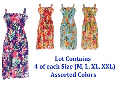 #ad #ad Wholesale Sundresses Sleeveless M XXL Lot of 16 $5.50 each Free Shipping $88.00
