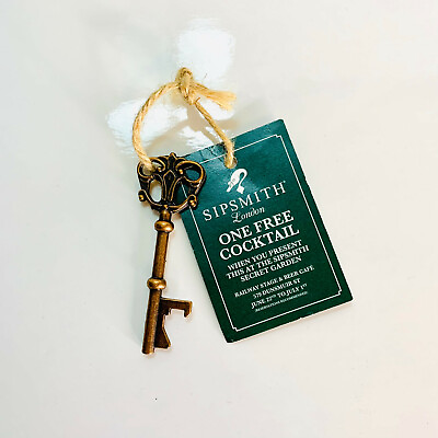 #ad #ad Room Key BOTTLE OPENER One Free Cocktail At Sipsmith London Promo Gift C $9.97