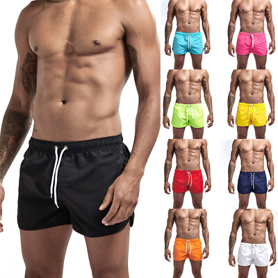 #ad #ad Swimwear Beach Summer Trunk Briefs Mens Swimming Board Shorts Swim Shorts Trunks $9.99