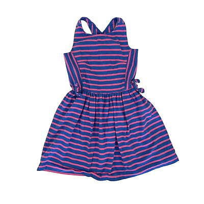 #ad #ad Crewcuts Girls Dress 12 Striped Blue Pink $14.21