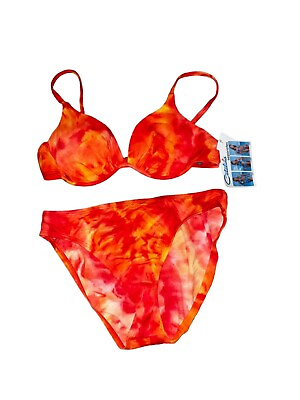 #ad Woman’s Vintage NWT Catalina Large Bikini Orange 2 Pc 90’s $49.99