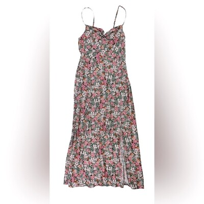 #ad American Eagle AE Floral Boho Maxi Dress Sleeveless Size XL $22.00