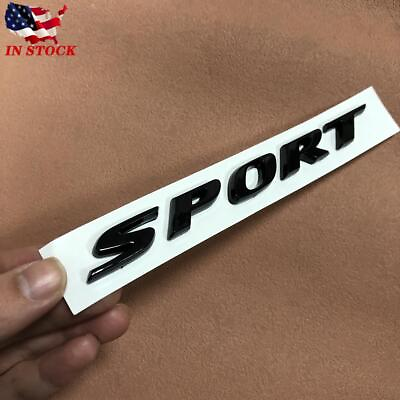 #ad Gloss Black For Civic Sport Rear Trunk Letter Badge Emblem Nameplate Replace 1x $13.99