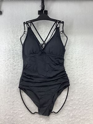 #ad #ad Women#x27;s Black Swimsuit 1 Piece Size XL $24.99
