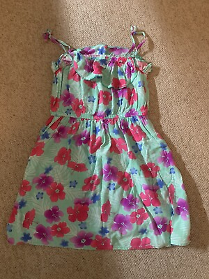 #ad Girls Sun Dress Size 6 Youth Hawaiian Style $2.50