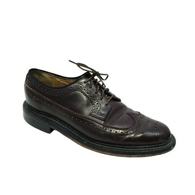Sears Shoes Men#x27;s Vintage Leather Oxford Lace Up Men#x27;s Size 8 D $19.99