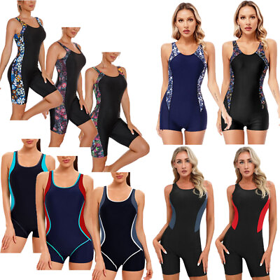#ad Women#x27;s One Piece Swimsuit Bathing Suit Water Sports Training Athletic Swimwear $17.09