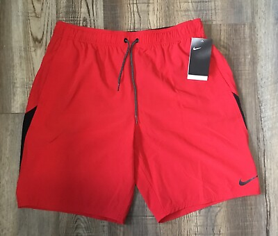 NWT Men’s NIKE Red Swim Suit Size Large $22.99