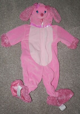 #ad Poodle Costume PINK size 3 6 months baby halloween costume great for photo $14.99