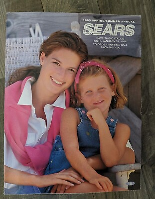 #ad 1993 Vintage Sears Catalog Spring Summer Annual Catalog Original Paper Seal $49.95