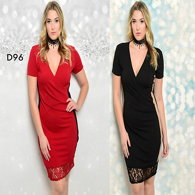 #ad #ad D96 Womens Formal Wedding Cocktail Bodycon Clubwear Lace Party Plus Size Dress AU $54.99