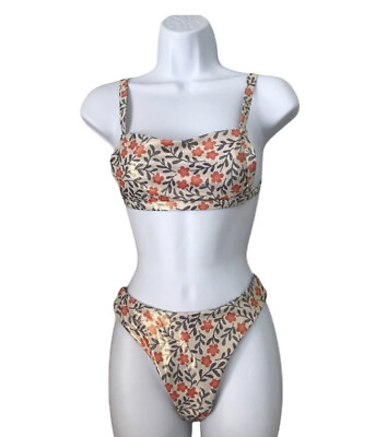 #ad ROMWE Women’s Two Piece Floral Bikini Size S $19.53
