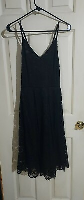 #ad Black Cocktail Dress Size L $10.00