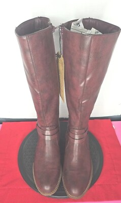 #ad New Frye Gibson Tall Women#x27;s Boots Size 8 Authentic Burgandy Marroon Riding New $78.79