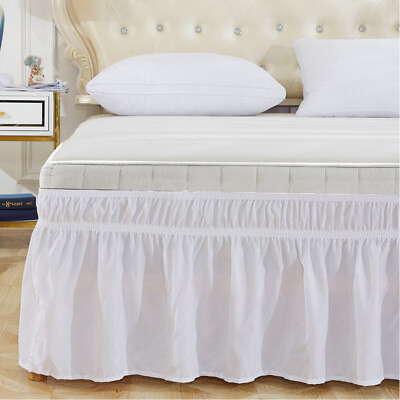 #ad Dust Ruffle Elastic Bed Ruffles Bed Skirt Bed Ruffles Bed Cover Bed Spread $22.44