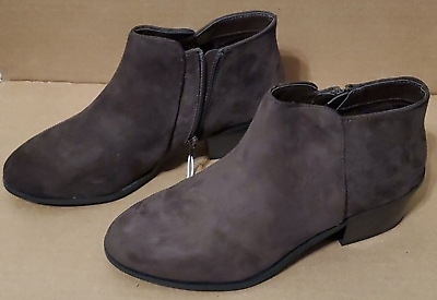 #ad Amazon Essentials Women#x27;s Ankle Side Zip Boots Dark Brown Size 11 NEW W O Box $14.99
