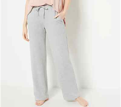 Barefoot Dreams French Terry Lounge Pants Heather Grey Women#x27;s Large $55.99