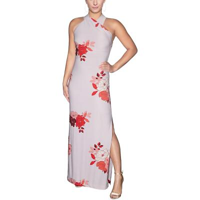 #ad #ad Rachel Rachel Roy Womens Purple Floral Print Long Halter Maxi Dress XS BHFO 5708 $8.99
