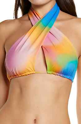 #ad Frankies Bikinis Women#x27;s Bash Swim Top Separates Swimsuit L Serotonin $29.99
