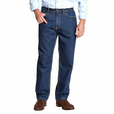 Kirkland Signature Mens Relaxed Fit Cotton Blue Heavy Duty Jeans Pants Pick Size $16.89