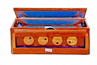 Manual Shruti Box Swar Peti Swarpeti Natural Wood Color Musical Instruments $117.00