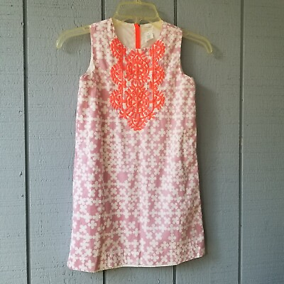 Crewcuts Dress Girls 8 Sleeveless Lined Embroidered $16.99