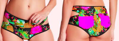 #ad Body Glove Bikini Bottoms XSmall 0 2 Tropical Swim Briefs Pockets Cut Out Sides $34.48
