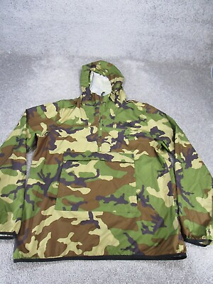 #ad The North Face Jacket Mens Large Green Camo Anorak Outdoor $39.99
