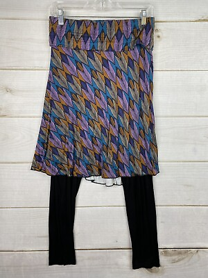 #ad #ad LEGACY Women#x27;s Skirted Leggings Size S Multicolor Southwest Print Pull On $18.69