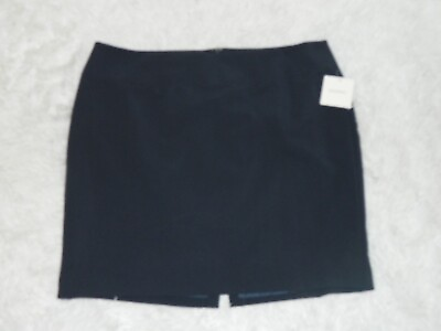 Ellen Tracy Skirt Navy Blue Pencil Plus Size Skirt Size 24W $24.99