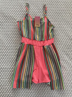 #ad NEW w Tags 2 Hip Girls Bright Multicolor Dress Size 7 $8.99