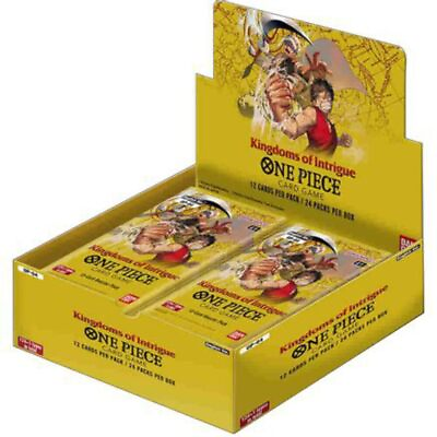 One Piece TCG OP 04 Sealed Booster Box 24 Packs Kingdoms of Intrigue $90.00