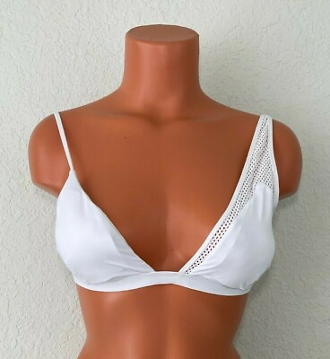 #ad Onia Womens Taylor Bikini Top White Size XL $39.99