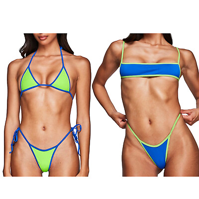#ad #ad Womens Swimwear Sets Bikini Adult Swimsuits Sexy Beachwear Pool Brazilian Mini $13.15