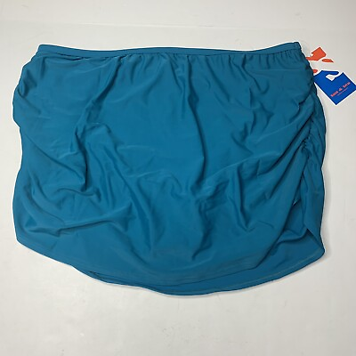 #ad Sun amp; Sea Teal Green Swim Skirt Womens plus Size 20 NEW MSRP $48 $21.12