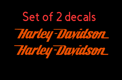 Harley Davidson High Quality vinyl Decals Stickers Set choose color amp; size $5.95