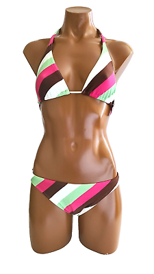 #ad Vix by Paula Hermanny La Jolla Halter bikini set sz M $48.00