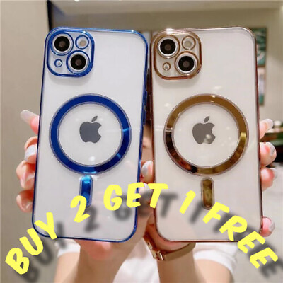 For Apple iPhone 14 13 12 11 Pro Max Case Mag Safe Magnetic Camera Lens Cover $6.99