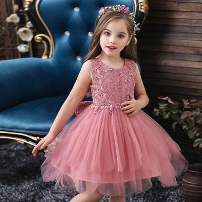#ad Girl flowers Princess Dressess Little Girls Dress for Wedding Birthday Dance $16.14