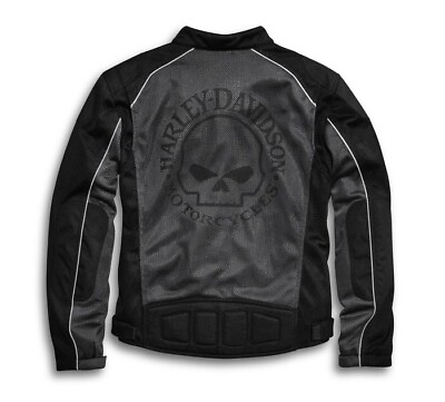 #ad Harley Davidson skull jacket summer mesh jacket grey colored $120.00