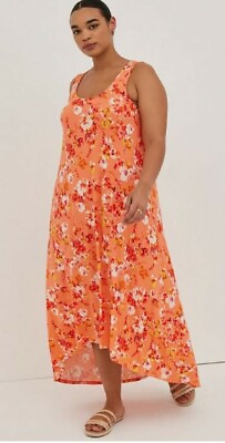 TORRID Women#x27;s Plus Maxi Super Soft Hi Low Dress Size 1 $54.95