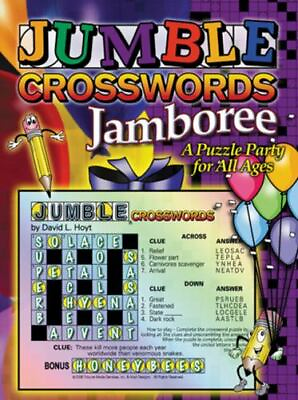 #ad Jumble® Crosswords™ Jamboree: A Puzzle Party for All Ages Jumbles® by in New $11.40