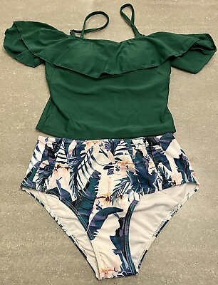 #ad Women’s Medium 2piece Swimsuit New In Bag $7.99