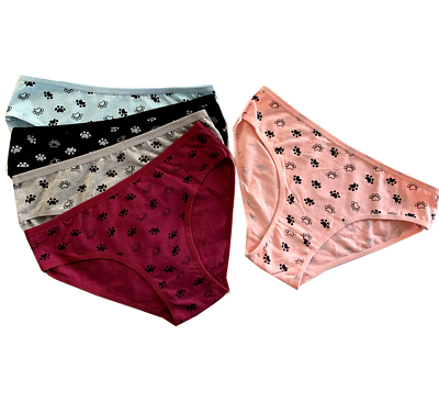 #ad Nice 5 Women Bikini Panties Brief Floral Cotton Underwear # F114 $10.99