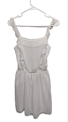 #ad #ad Zara Trafaluc Feminine Dress Ivory Lace Size XSmall Boho Peasant Mini $15.99