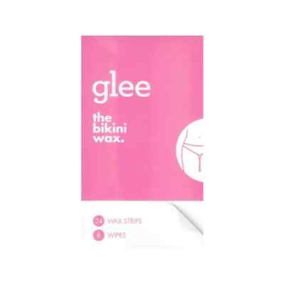 #ad New Glee Bikini Strips The Bikini Wax 24 Wax Strips 8 Wipes Kit $7.31