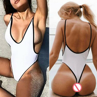 #ad Women Sexy One Piece Swimsuit Thong Swimwear Monokini Bathing Suit Beach Bikini* $5.41